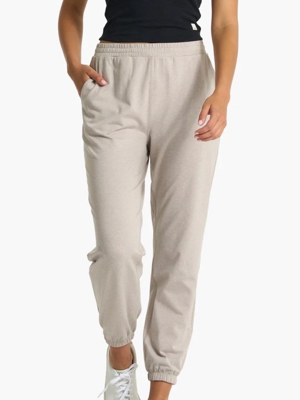 Vuori Boyfriend Sweatpants in Oyster Heather